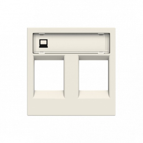 Niessen 2CLA221820N1101 Tapa ventana 2 conectores BL